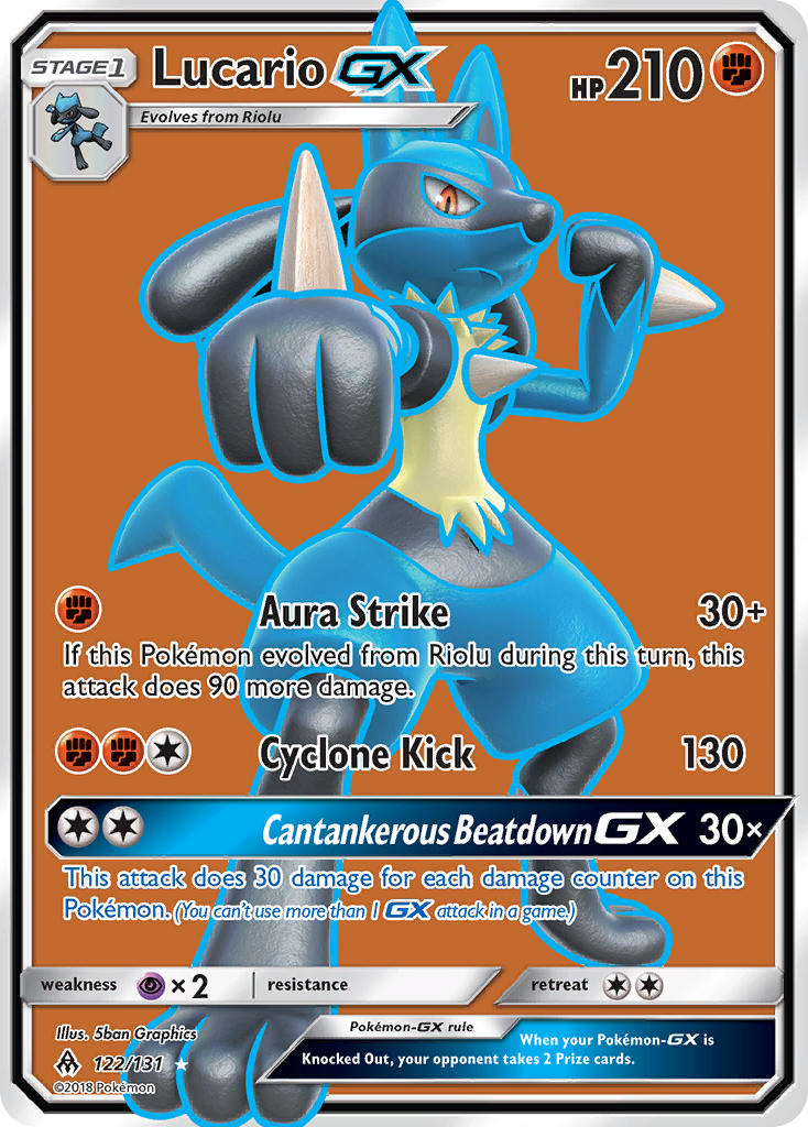 Lucario GX (122/131) [Sun & Moon: Forbidden Light] | Eastridge Sports Cards & Games