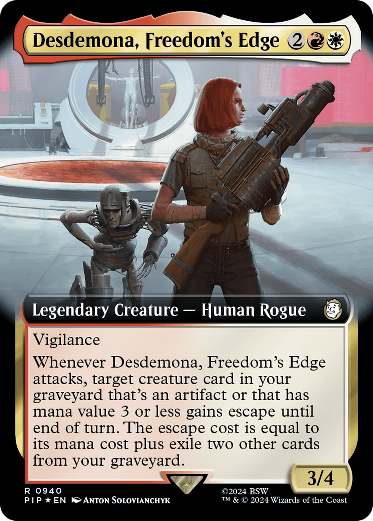 Desdemona, Freedom's Edge (Extended Art) (Surge Foil) [Fallout] | Eastridge Sports Cards & Games