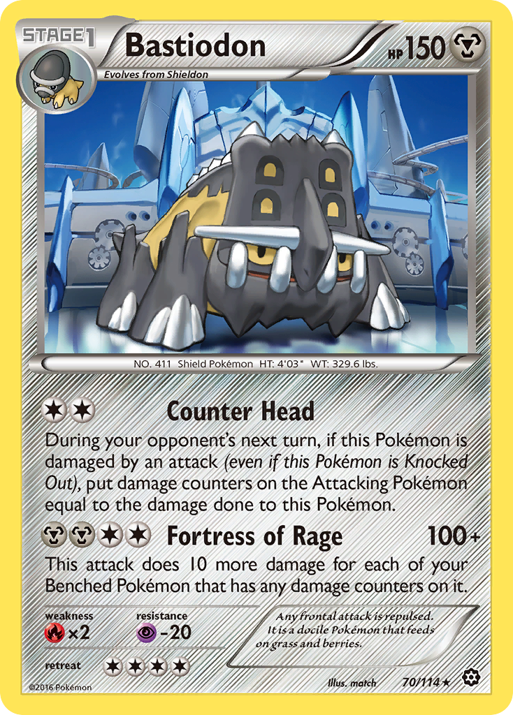 Bastiodon (70/114) [XY: Steam Siege] | Eastridge Sports Cards & Games