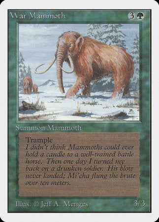 War Mammoth [Unlimited Edition] | Eastridge Sports Cards & Games