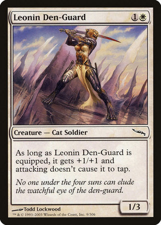 Leonin Den-Guard [Mirrodin] | Eastridge Sports Cards & Games