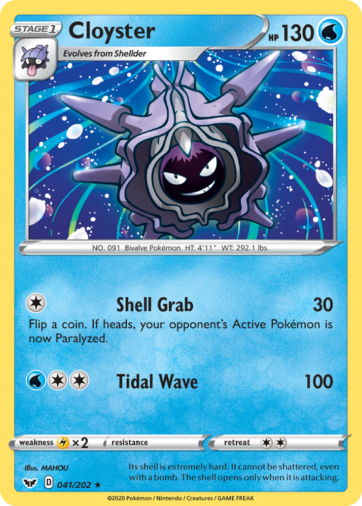 Cloyster (041/202) [Sword & Shield: Base Set] | Eastridge Sports Cards & Games