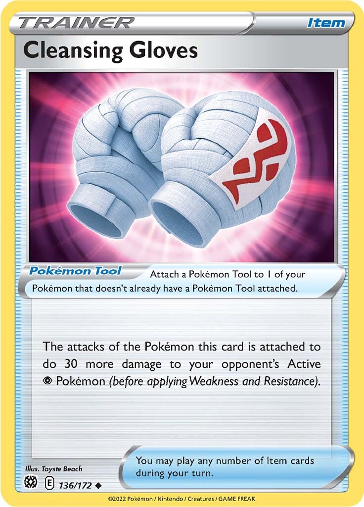 Cleansing Gloves (136/172) [Sword & Shield: Brilliant Stars] | Eastridge Sports Cards & Games