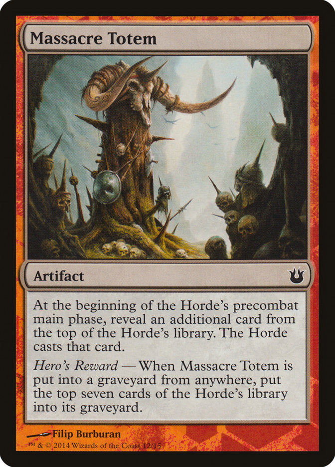 Massacre Totem [Born of the Gods Battle the Horde] | Eastridge Sports Cards & Games