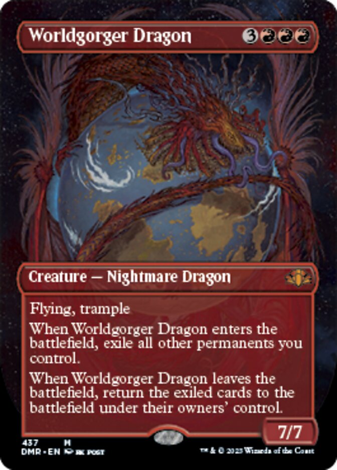 Worldgorger Dragon (Borderless Alternate Art) [Dominaria Remastered] | Eastridge Sports Cards & Games