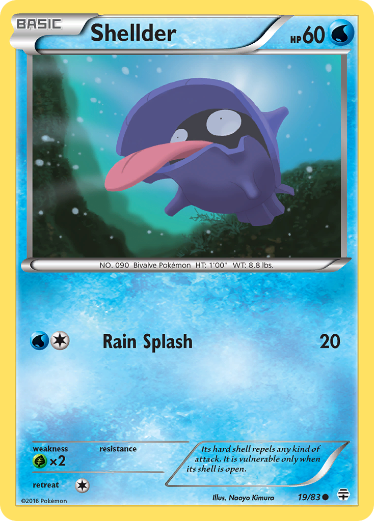 Shellder (19/83) [XY: Generations] | Eastridge Sports Cards & Games