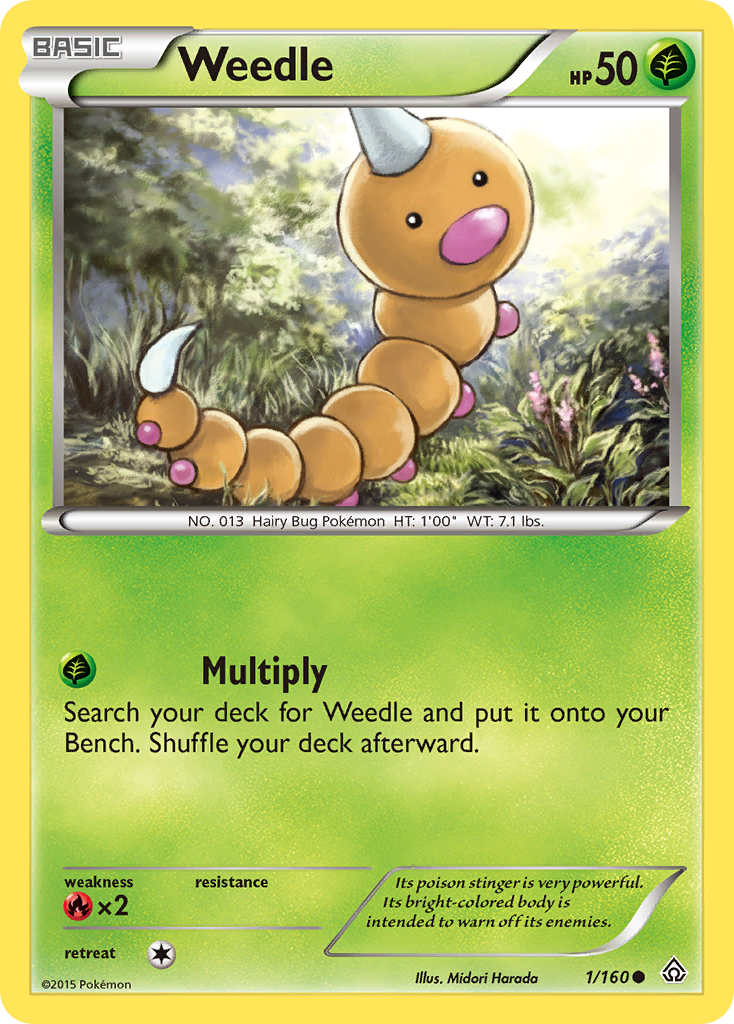 Weedle (1/160) [XY: Primal Clash] | Eastridge Sports Cards & Games