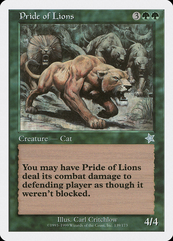 Pride of Lions [Starter 1999] | Eastridge Sports Cards & Games