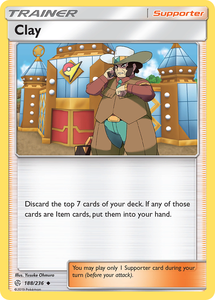 Clay (188/236) [Sun & Moon: Cosmic Eclipse] | Eastridge Sports Cards & Games