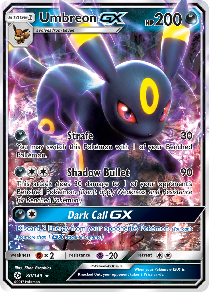 Umbreon GX (80/149) [Sun & Moon: Base Set] | Eastridge Sports Cards & Games