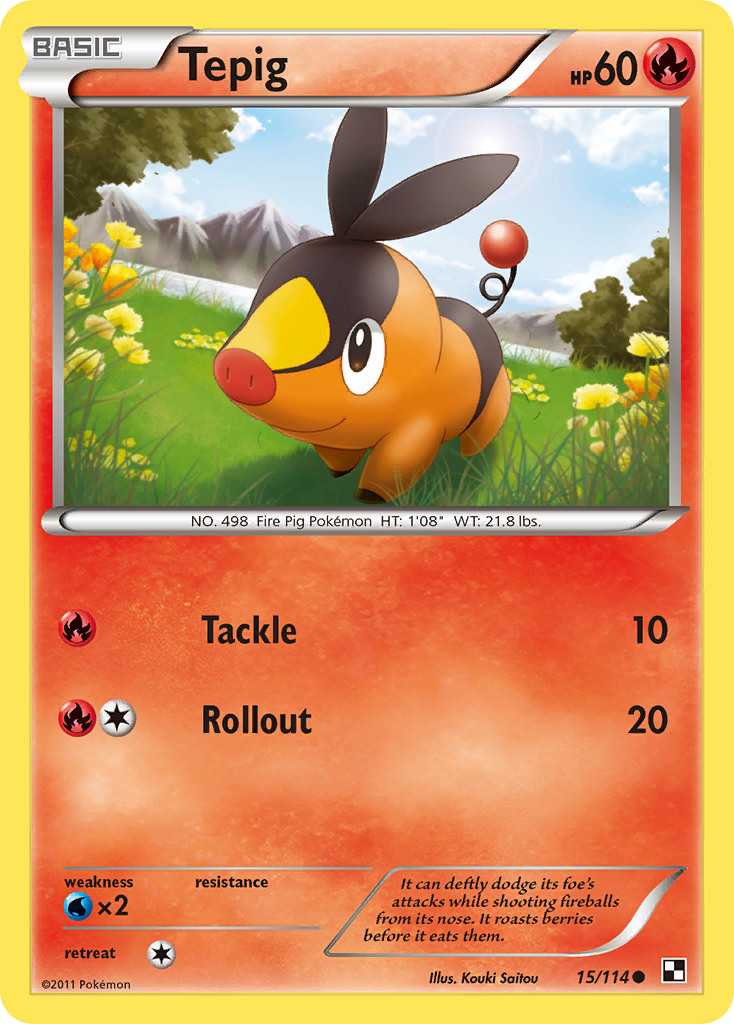 Tepig (15/114) [Black & White: Base Set] | Eastridge Sports Cards & Games