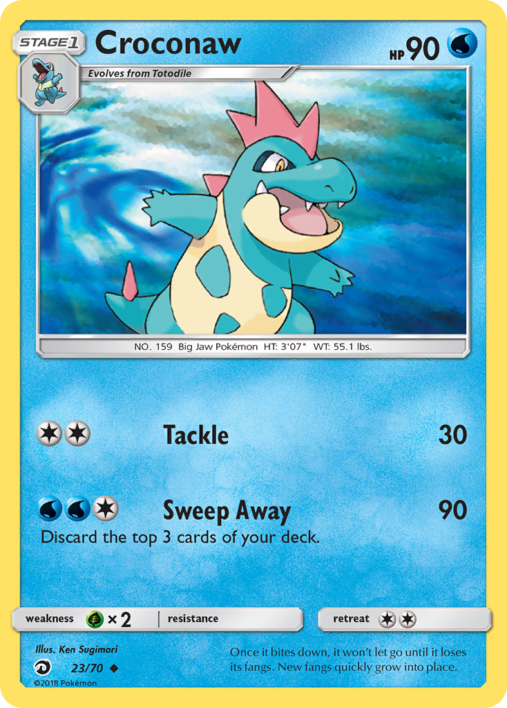 Croconaw (23/70) [Sun & Moon: Dragon Majesty] | Eastridge Sports Cards & Games