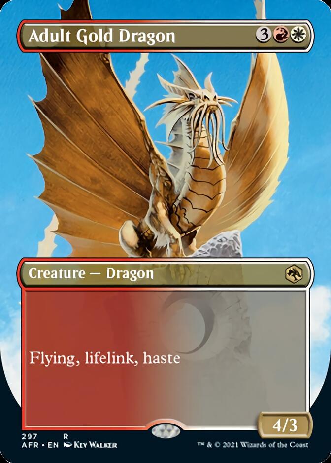 Adult Gold Dragon (Extended) [Dungeons & Dragons: Adventures in the Forgotten Realms] | Eastridge Sports Cards & Games