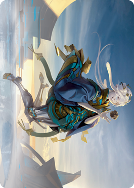 Moonfolk Puzzlemaker Art Card [Kamigawa: Neon Dynasty Art Series] | Eastridge Sports Cards & Games