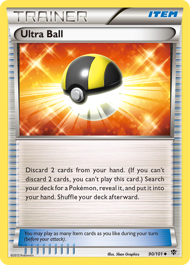 Ultra Ball (90/101) [Black & White: Plasma Blast] | Eastridge Sports Cards & Games