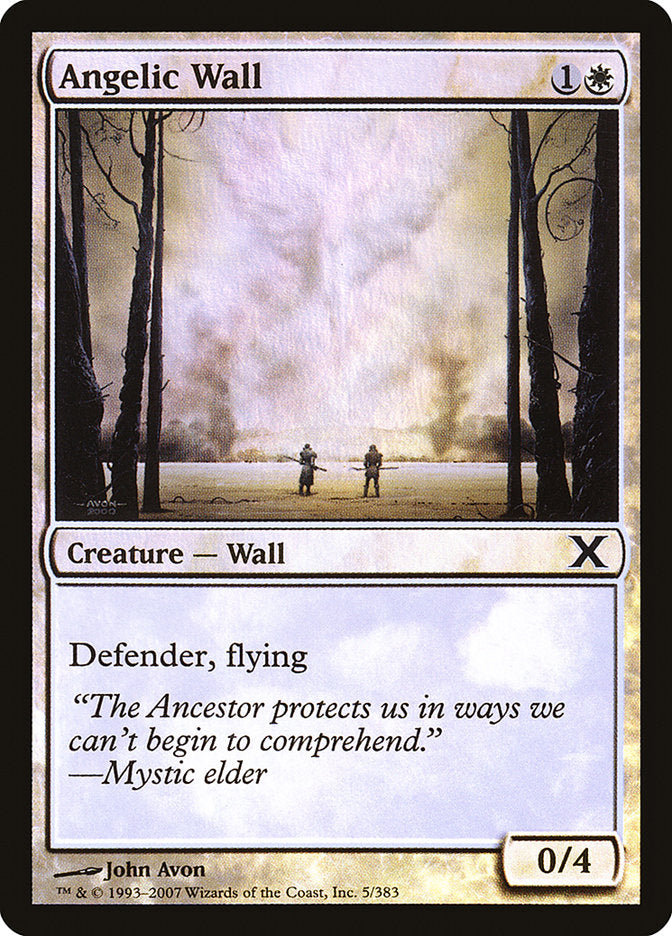 Angelic Wall (Premium Foil) [Tenth Edition] | Eastridge Sports Cards & Games