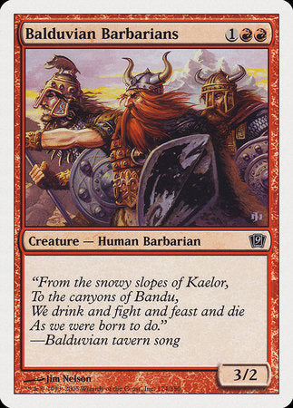 Balduvian Barbarians [Ninth Edition] | Eastridge Sports Cards & Games