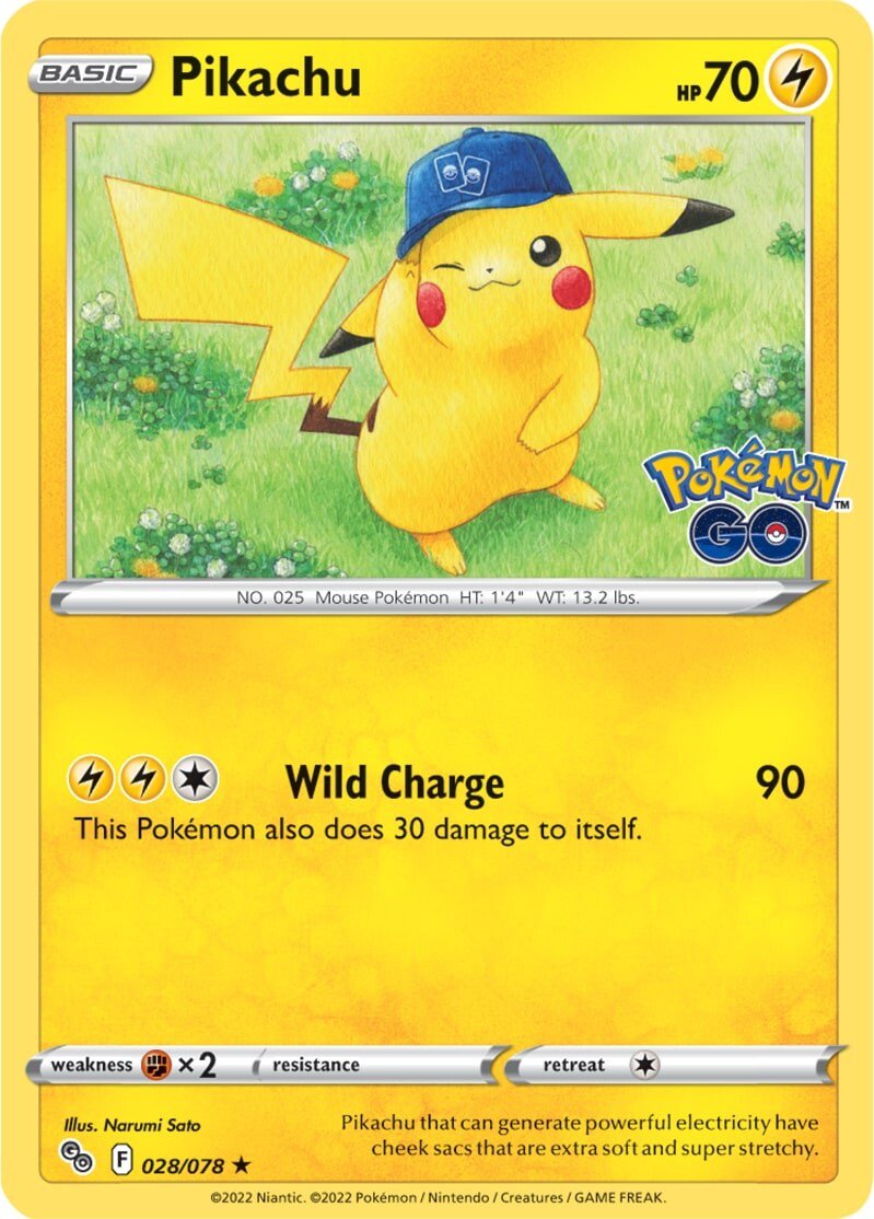 Pikachu (028/078) [Pokémon GO] | Eastridge Sports Cards & Games