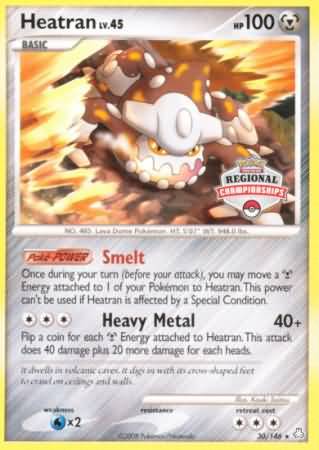 Heatran (30/146) (Regional Championships) [Diamond & Pearl: Legends Awakened] | Eastridge Sports Cards & Games