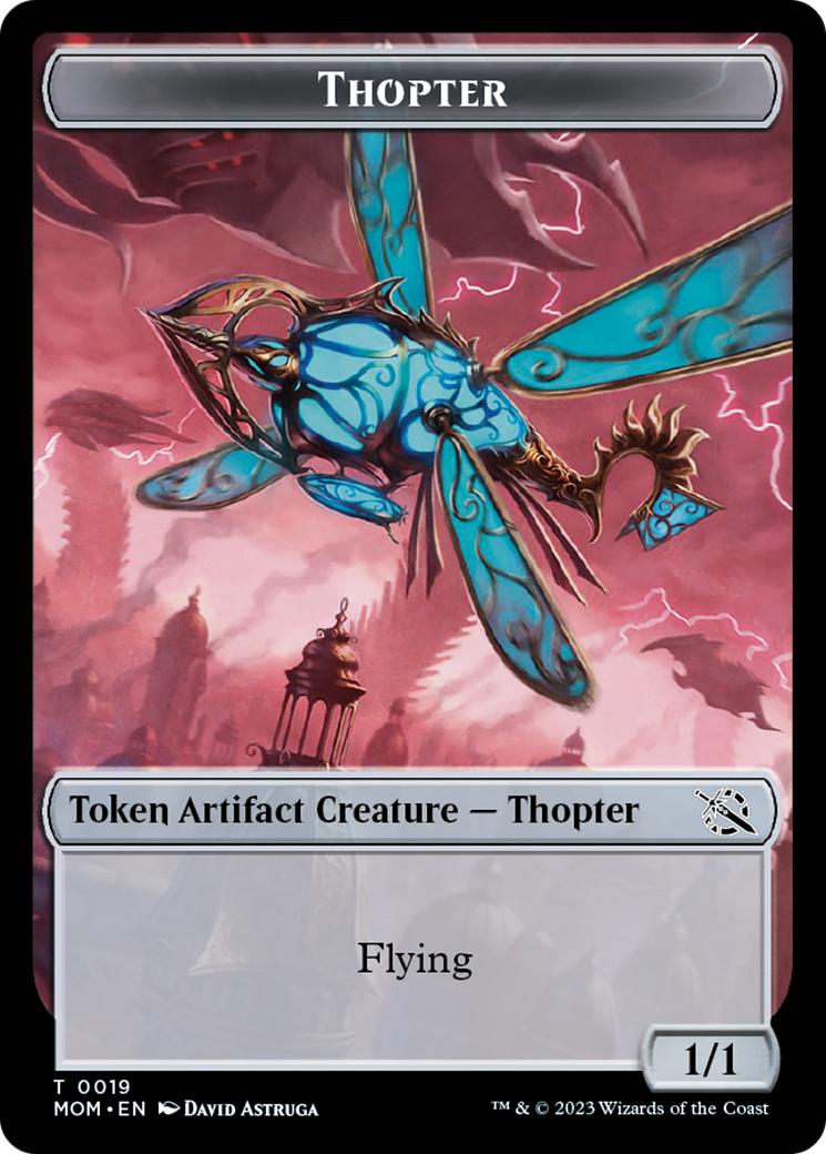 First Mate Ragavan // Thopter Double-Sided Token [March of the Machine Tokens] | Eastridge Sports Cards & Games