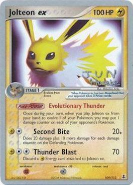 Jolteon ex (109/113) (Flyvees - Jun Hasebe) [World Championships 2007] | Eastridge Sports Cards & Games