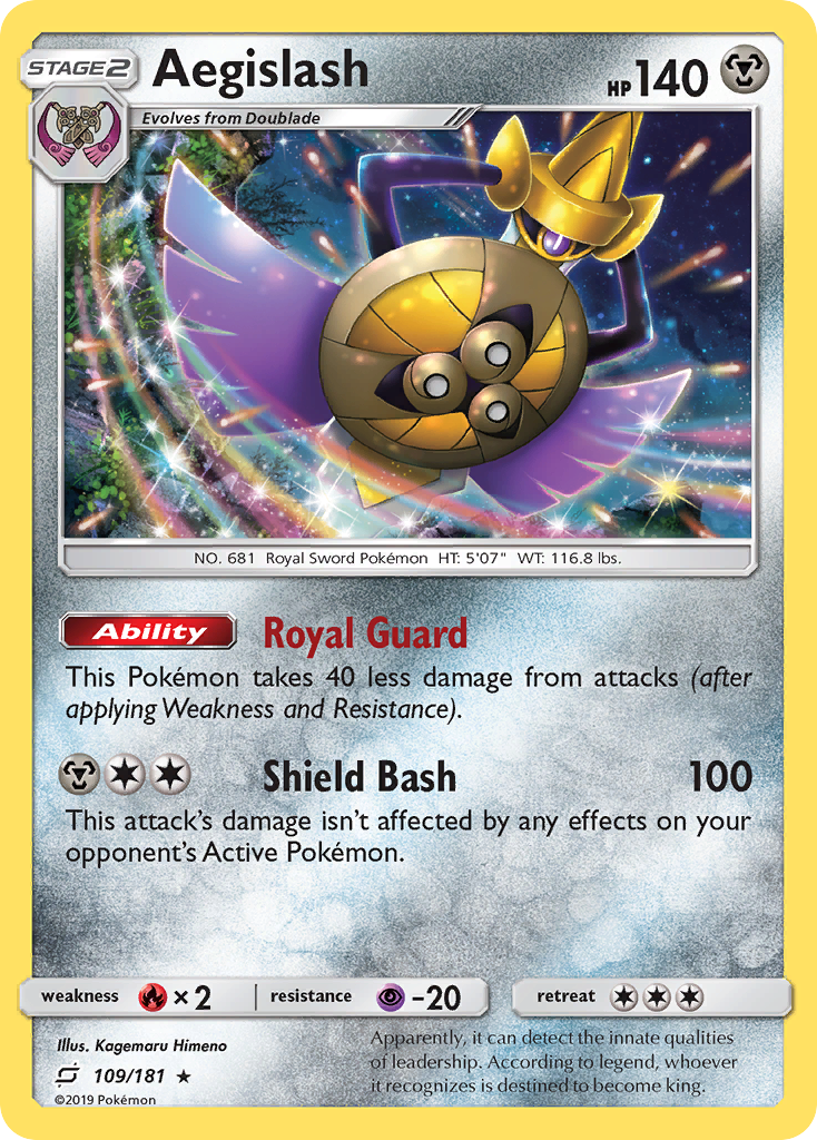 Aegislash (109/181) [Sun & Moon: Team Up] | Eastridge Sports Cards & Games