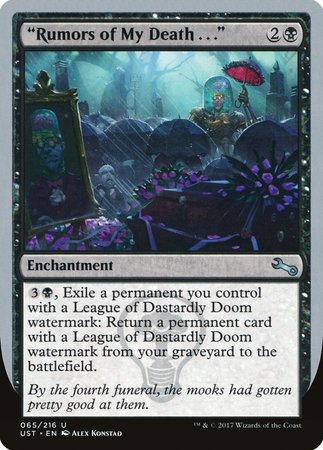 Rumors of My Death... [Unstable] | Eastridge Sports Cards & Games