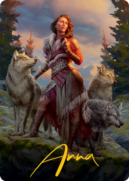 Arlinn, the Pack's Hope 1 Art Card (Gold-Stamped Signature) [Innistrad: Midnight Hunt Art Series] | Eastridge Sports Cards & Games