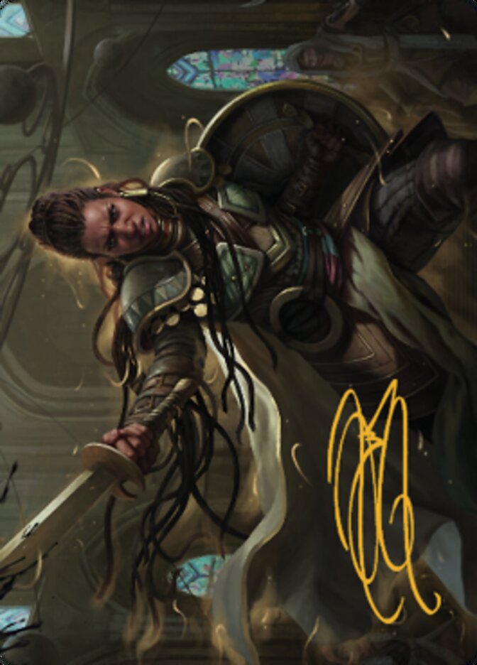 Shanna, Purifying Blade Art Card 1 (Gold-Stamped Signature) [Dominaria United Art Series] | Eastridge Sports Cards & Games