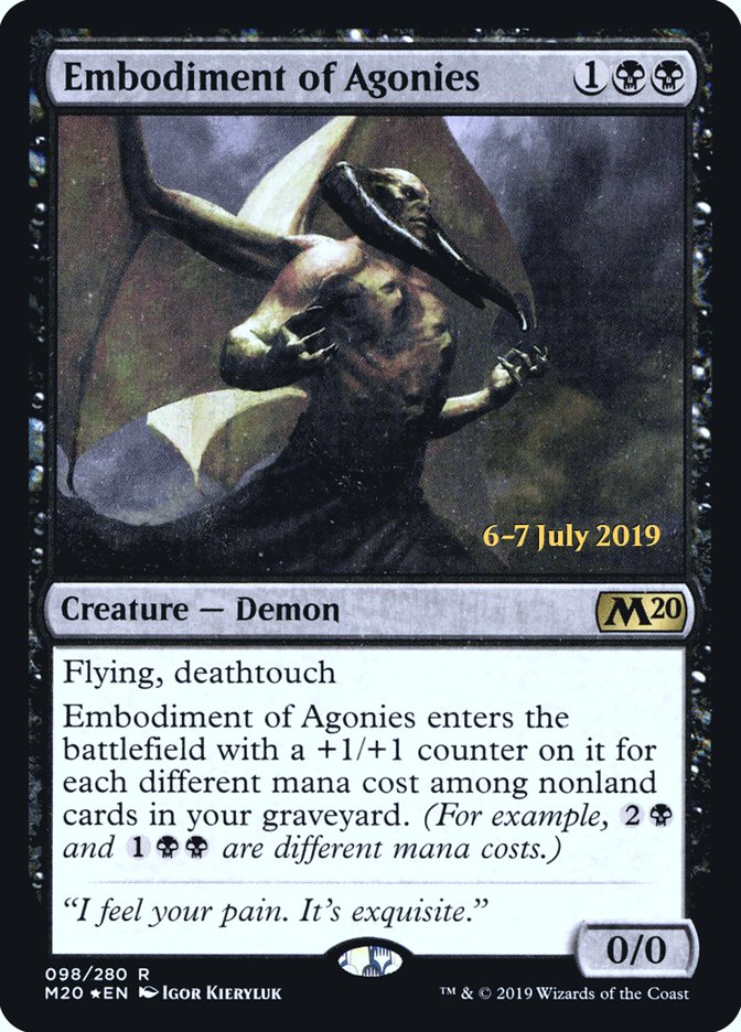 Embodiment of Agonies  [Core Set 2020 Prerelease Promos] | Eastridge Sports Cards & Games