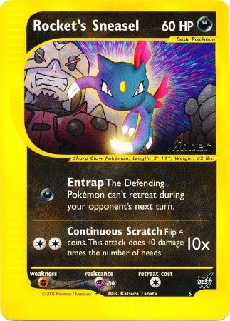 Rocket's Sneasel (5) (Winner) [Best of Promos] | Eastridge Sports Cards & Games