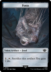 Ballistic Boulder // Food (0024) Double-Sided Token (Surge Foil) [The Lord of the Rings: Tales of Middle-Earth Tokens] | Eastridge Sports Cards & Games