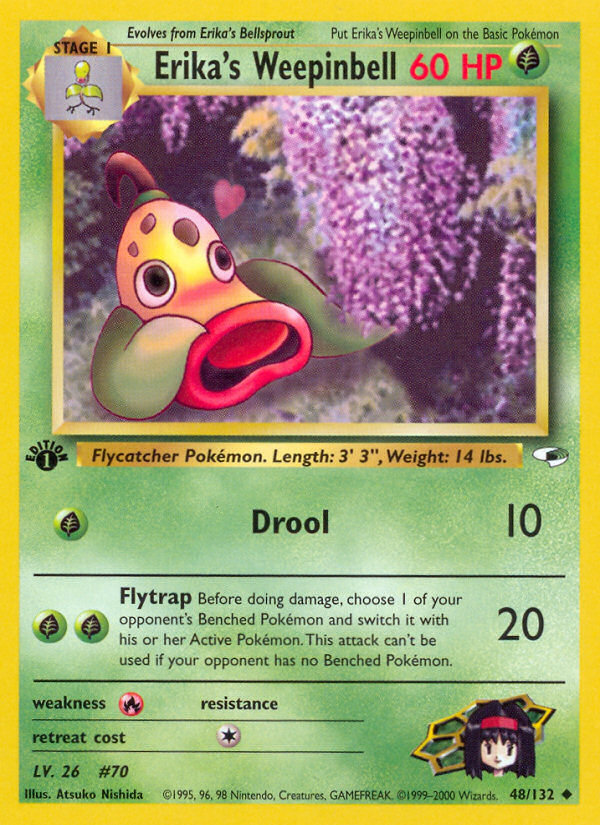 Erika's Weepinbell (48/132) [Gym Heroes 1st Edition] | Eastridge Sports Cards & Games