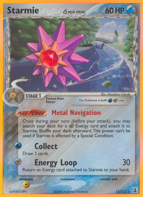 Starmie (15/113) (Delta Species) [EX: Delta Species] | Eastridge Sports Cards & Games