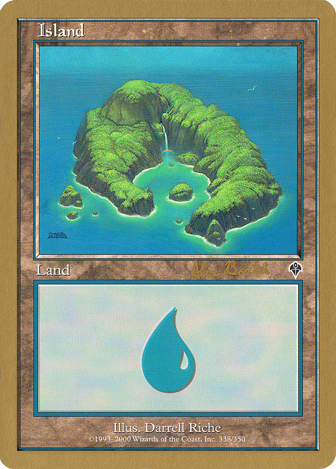 Island (ab338) (Alex Borteh) [World Championship Decks 2001] | Eastridge Sports Cards & Games