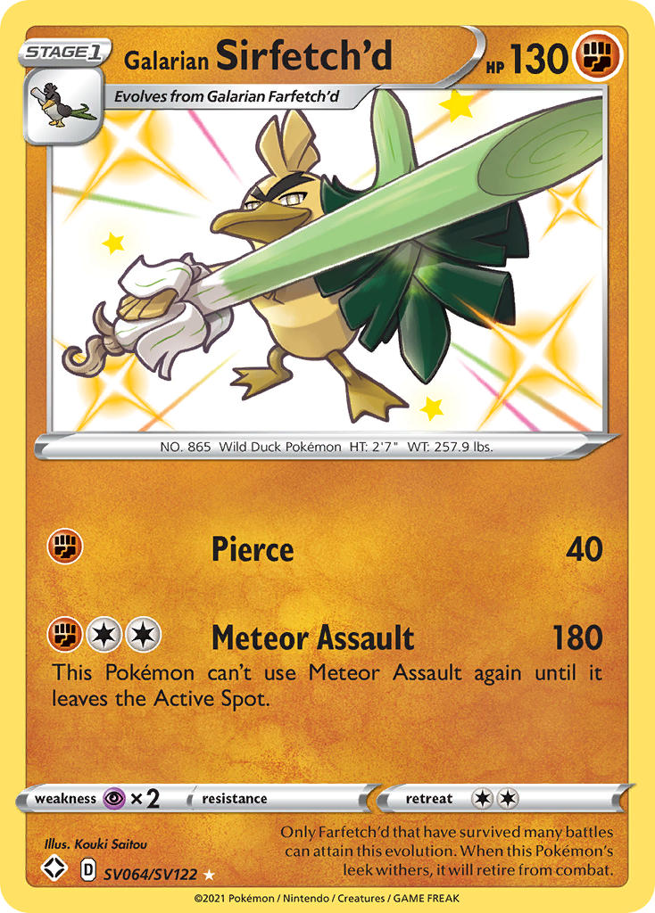 Galarian Sirfetch'd (SV064/SV122) [Sword & Shield: Shining Fates] | Eastridge Sports Cards & Games