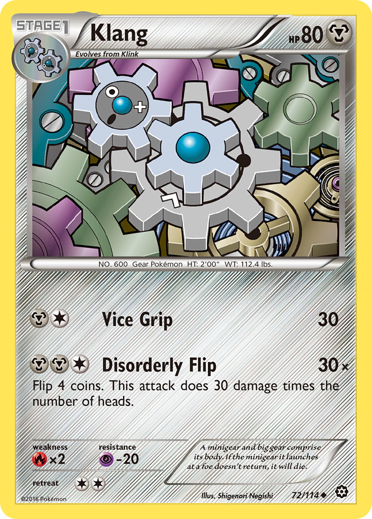 Klang (72/114) [XY: Steam Siege] | Eastridge Sports Cards & Games