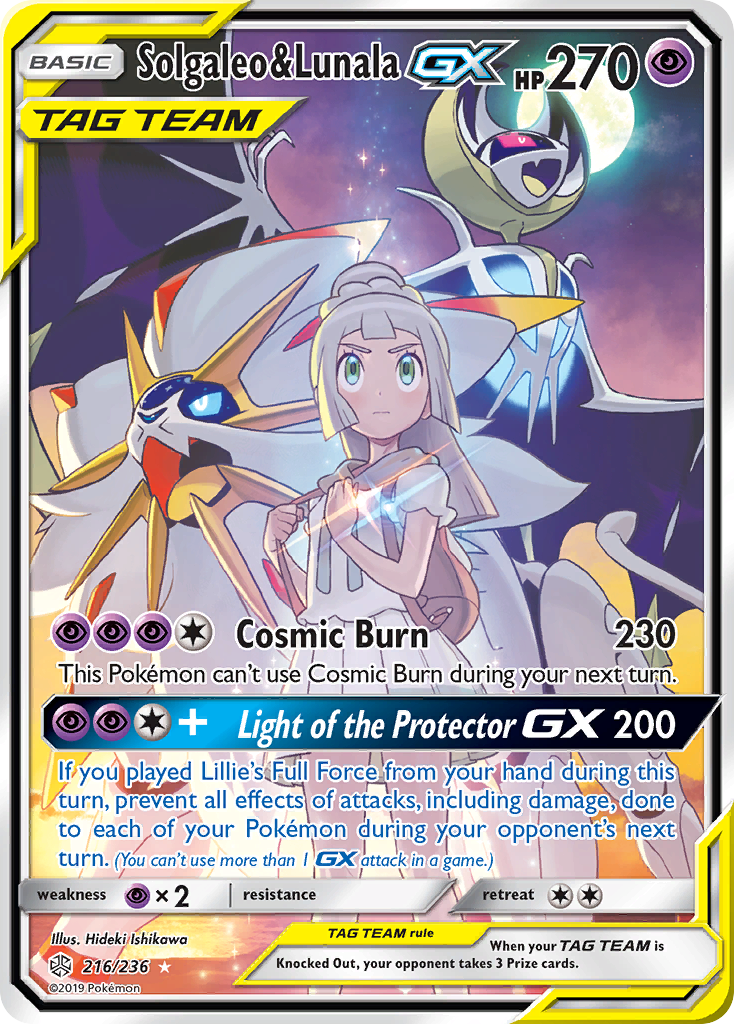 Solgaleo & Lunala GX (216/236) [Sun & Moon: Cosmic Eclipse] | Eastridge Sports Cards & Games