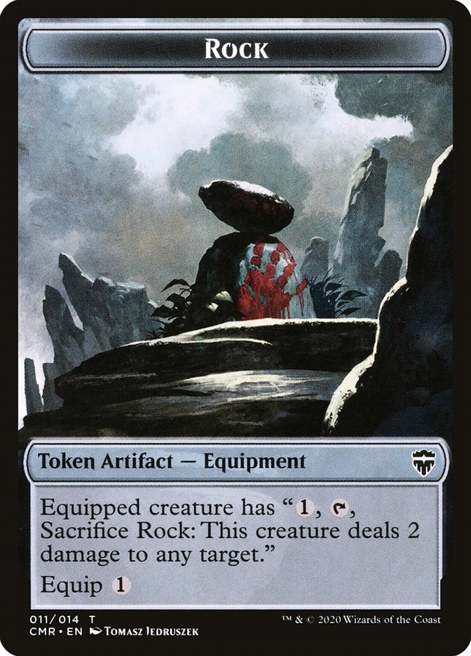 Rock Token [Commander Legends Tokens] | Eastridge Sports Cards & Games