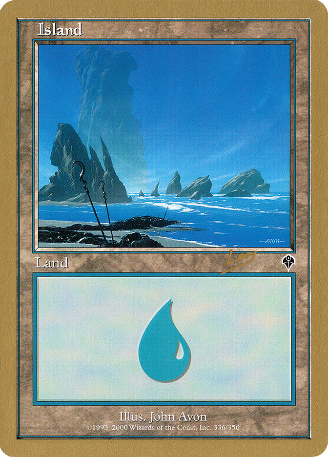 Island (rl336) (Raphael Levy) [World Championship Decks 2002] | Eastridge Sports Cards & Games