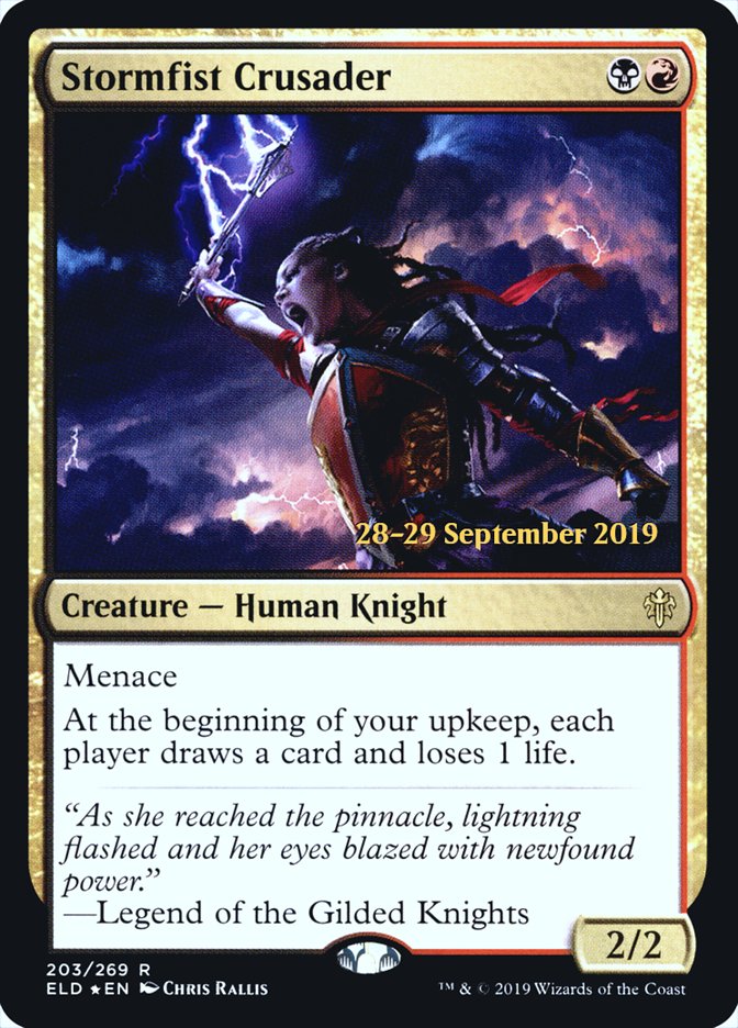 Stormfist Crusader  [Throne of Eldraine Prerelease Promos] | Eastridge Sports Cards & Games