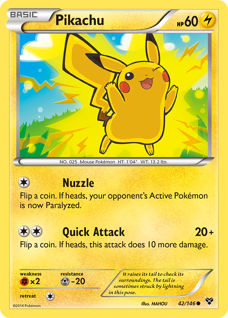 Pikachu (42/146) [XY: Base Set] | Eastridge Sports Cards & Games