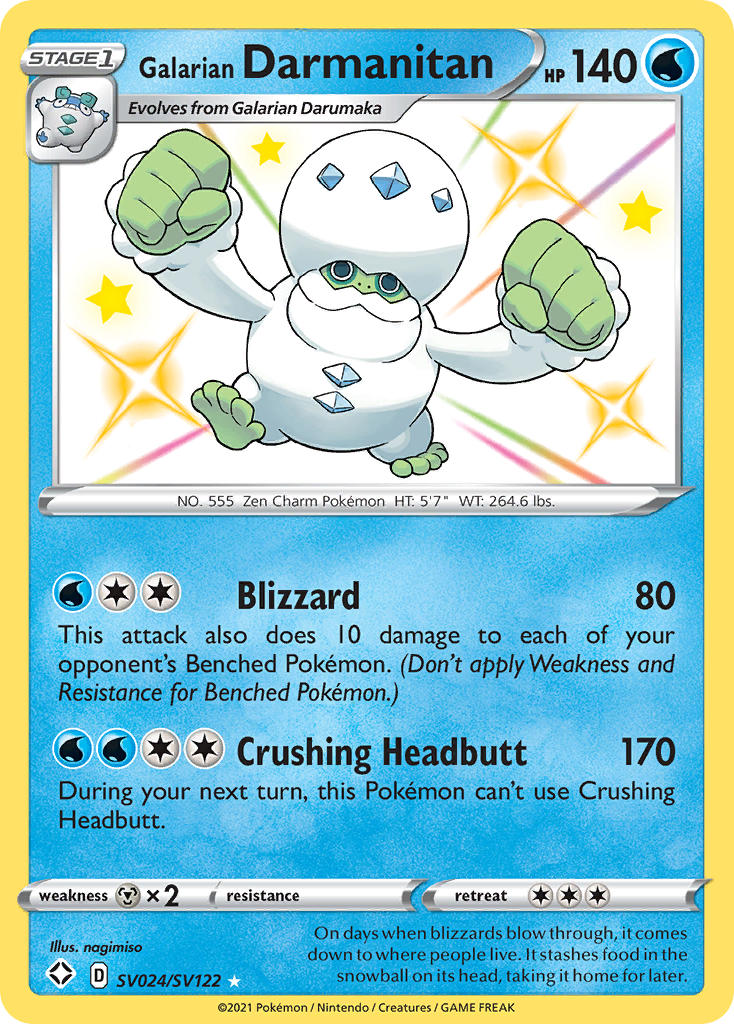 Galarian Darmanitan (SV024/SV122) [Sword & Shield: Shining Fates] | Eastridge Sports Cards & Games