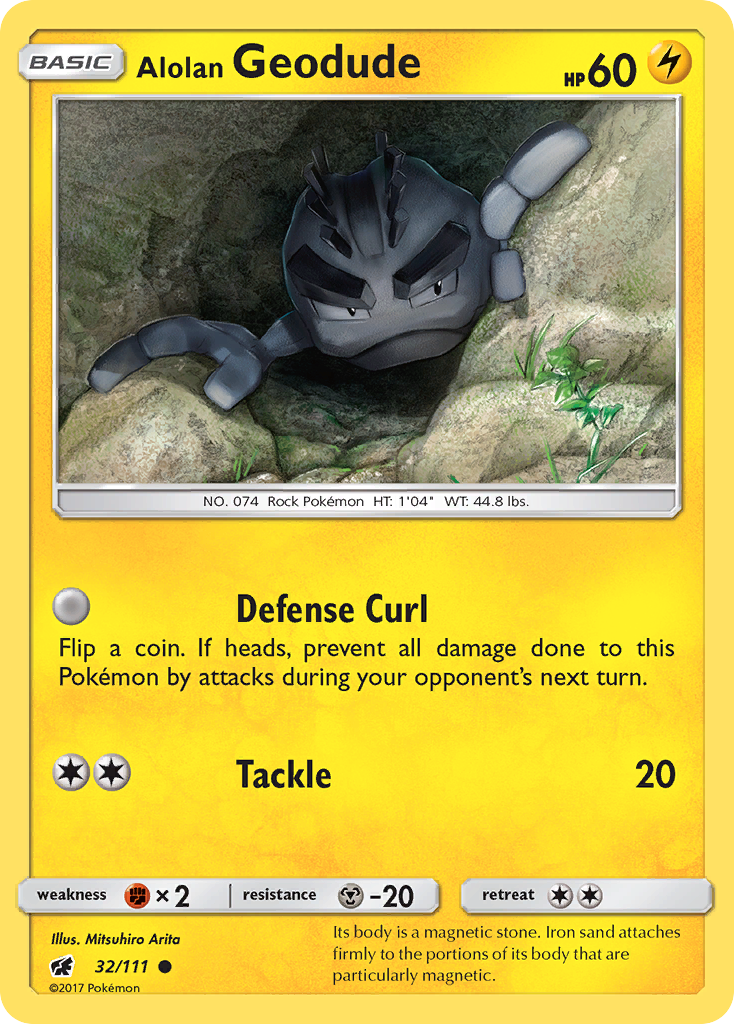 Alolan Geodude (32/111) [Sun & Moon: Crimson Invasion] | Eastridge Sports Cards & Games