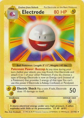 Electrode (21/102) [Base Set Shadowless Unlimited] | Eastridge Sports Cards & Games