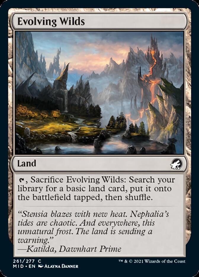 Evolving Wilds [Innistrad: Midnight Hunt] | Eastridge Sports Cards & Games