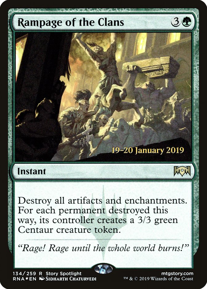 Rampage of the Clans [Ravnica Allegiance Prerelease Promos] | Eastridge Sports Cards & Games