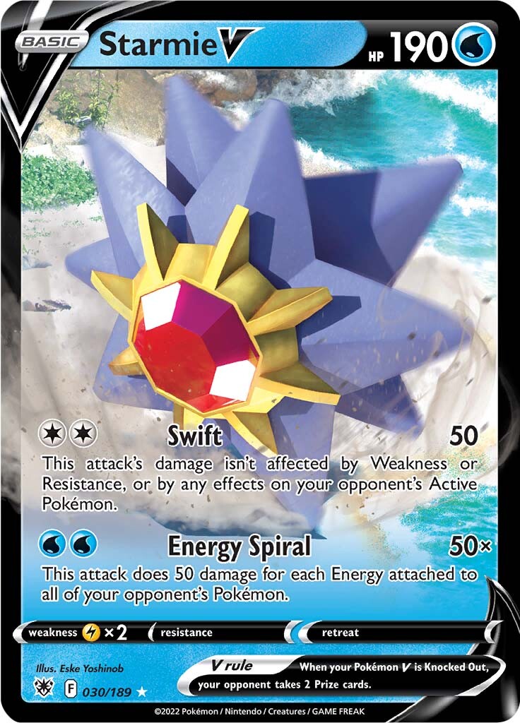 Starmie V (030/189) [Sword & Shield: Astral Radiance] | Eastridge Sports Cards & Games