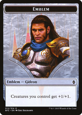 Emblem - Gideon, Ally of Zendikar [Battle for Zendikar Tokens] | Eastridge Sports Cards & Games