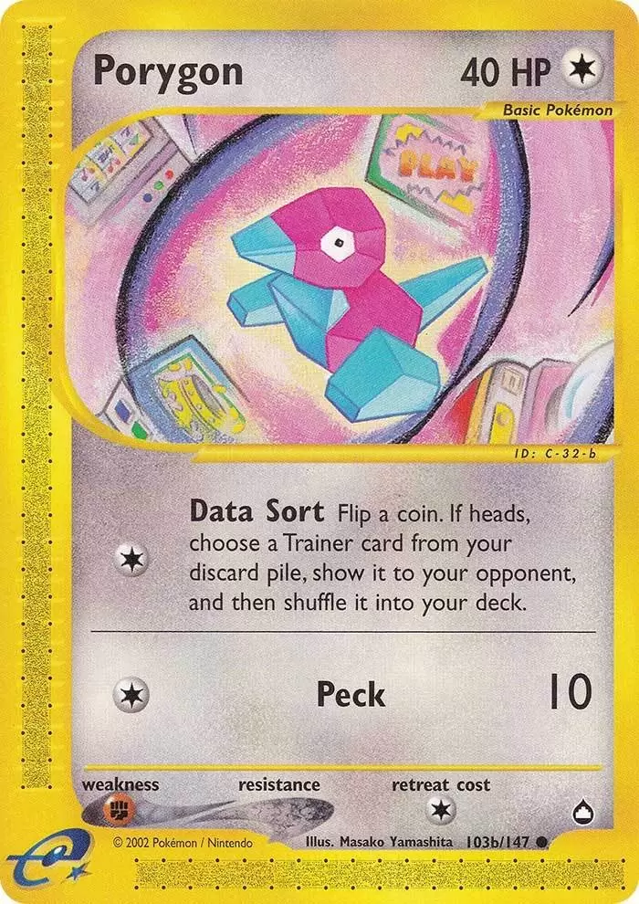 Porygon (103b/147) [Aquapolis] | Eastridge Sports Cards & Games